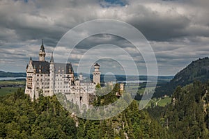 Neuschwanstein, beautiful castle in Bavaria