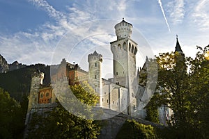 Neuschwanstein Castle, Bavaria Germany front close