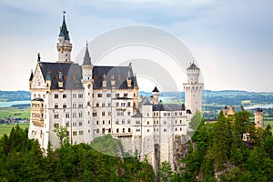 Neuschwanstein Castle in the Bavarian Alps