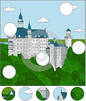 Neuschwanstein Castle. Complete the puzzle