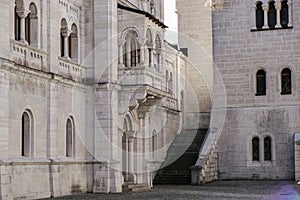 Neuschwanstein castle courtyard inside