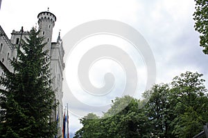 Neuschwanstein Castle. Neuschwanstein, Germany. UNESCO World Cultural Heritage Ludwig castles.