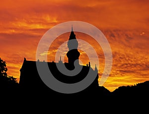 Neuschwanstein castle sunrise