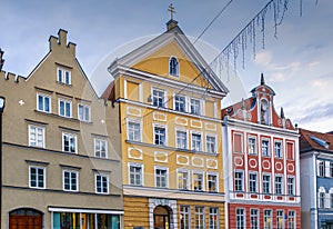 Neustadt street in Landshut, Germany