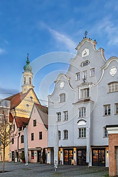 Neustadt street in Landshut, Germany