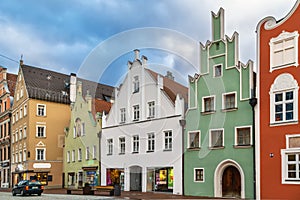 Neustadt street in Landshut, Germany