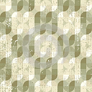 Neutral frayed textile geometric seamless pattern, decorative ab