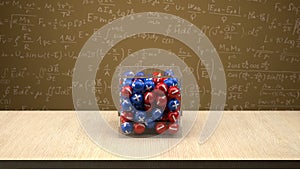 Neutron box in front of physics board.