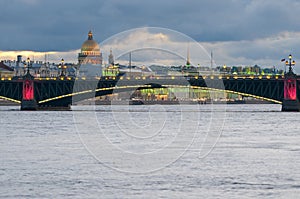 Neva river, St. Petersburg, Russia.
