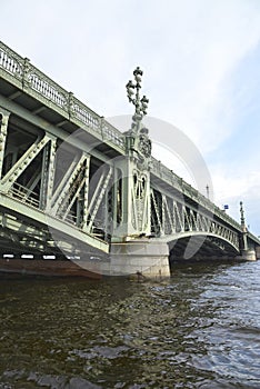 Neva River and Trinity Bridge