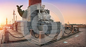Neva sculpture at Rostral column
