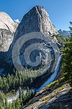 Nevada Fall and Liberty Cap in Yosemite