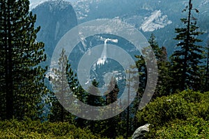 Nevada Fall and Liberty Cap in Yosemite