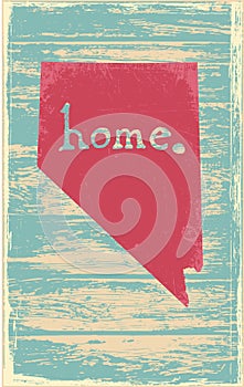 Nevada nostalgic rustic vintage state vector sign