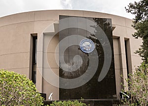 Nevada State Legislature building entrance in Carson City photo