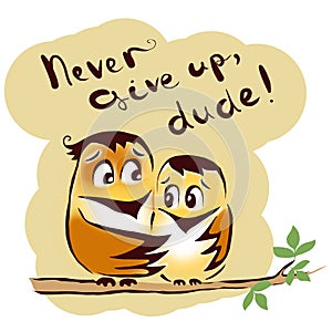 Never give up birds