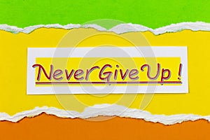 Never give up quit dream success motivation strength inspiration