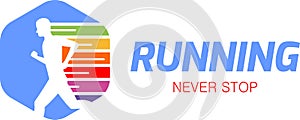 Never Stop Running Logo Collection