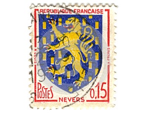 Nevers City Coat of Arms Postage