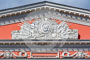 Nevsky Prospect, architecture detail. St. Petersburg, Russia.