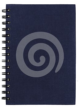 Nevy cover notebook isolate is on white background with clipping