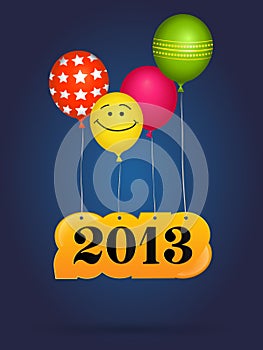 New 2013 year greeting card