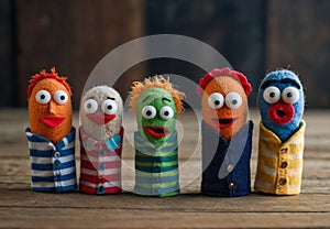 Felt Funnies: Five Finger Puppets with Goofy Grins photo