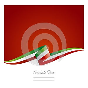 New abstract Italy flag ribbon banner