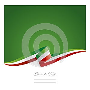 New abstract Mexico flag ribbon banner