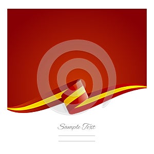 New abstract Spain flag ribbon banner