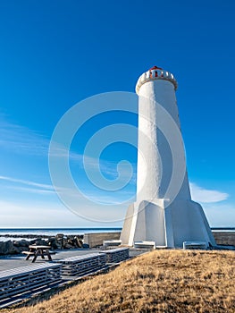 New active Akranes lighthouse, Iceland