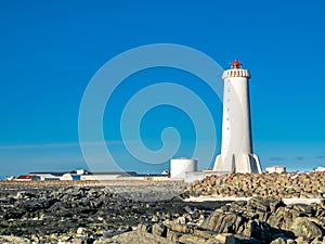 New active Akranes lighthouse, Iceland