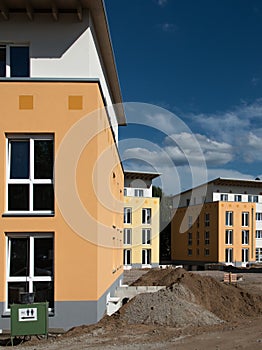 New apartment buildings