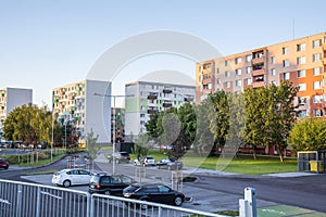 New apartment buildings in the morning.Living cocncept photo