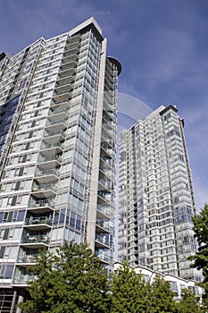 New apartment buildings