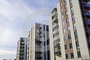 New apartments building in Lasnamae district. Tallinn, Estonia, Europe. March 2024