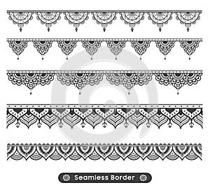 New attractive vector ethnic mandala border design
