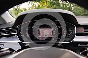 New Audi A8 50 TDI quattro premium interior. Dashboard