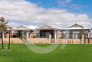 New Australian houses in a modern suburb photo