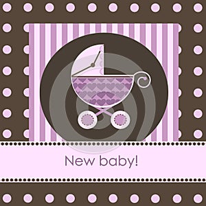 New baby arrival card