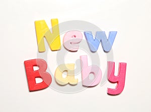 New baby spelt in magnets