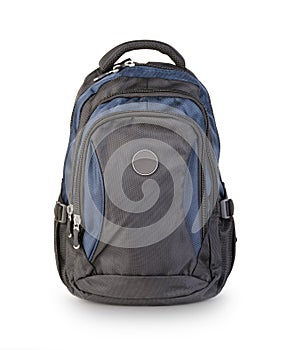 New backpack isolated on white