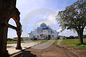 New Basilica of Our Lady of La Vang, beside the gate of the old bell tower