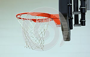 New basketball hoop at kids sports center