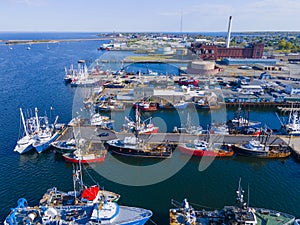 New Bedford aerial view, Massachusetts, USA