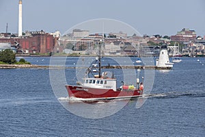 Lobster boat Terri-Ann leaving New Bedford