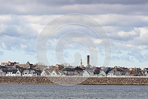 New Bedford residential area behind hurricane barrier