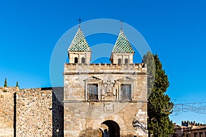 The New Bisagra Gate in the ramparts of Toledo, Spain photo