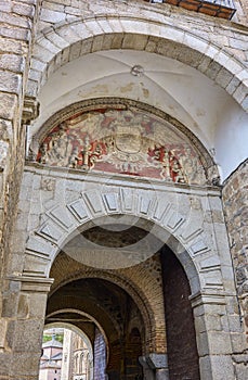 New Bisagra gate. Toledo, Castilla La Mancha, Spain photo