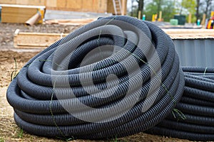 new black corrugated plastic drainage pipe industry drain